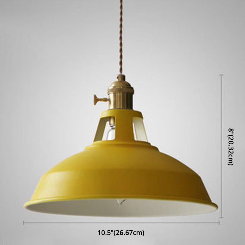 Lisslune | Industrial Retro Pendant Lamp Metal 1-Light | Vintage Pendant Lamp For Restaurant & Dining Room | E27 LED compatible