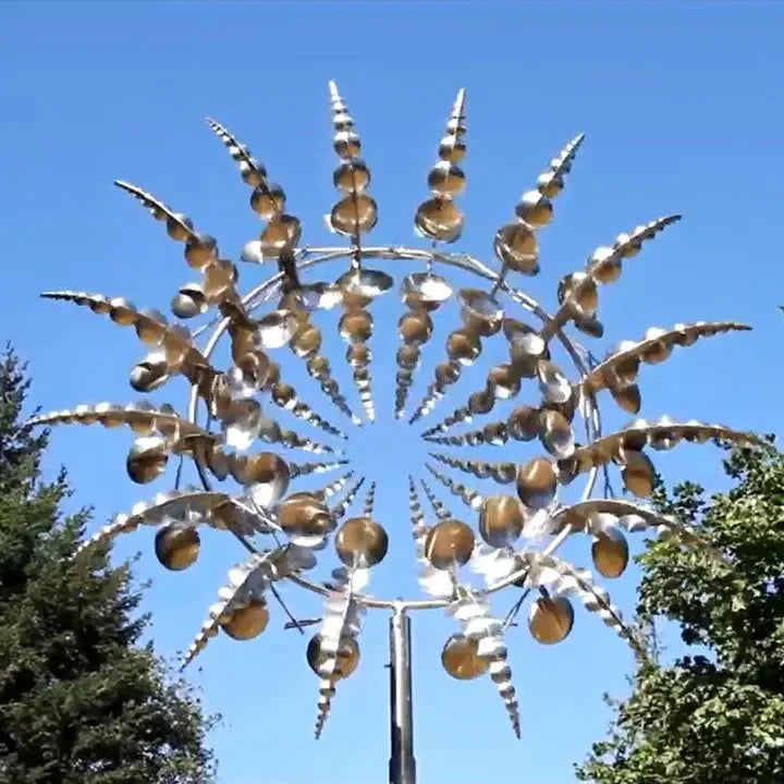 Lisslune | Magical and unique kinetic wind turbine made of metal
