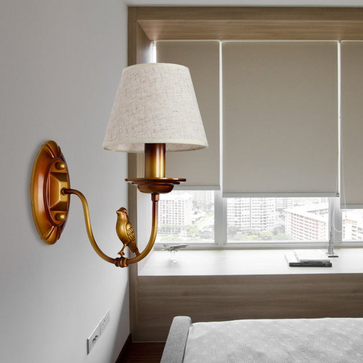 Skørter | Candle Holder Metal Wall Lamp Classic 1 Light Corridor Wall Lamp in Brass with/without Shade