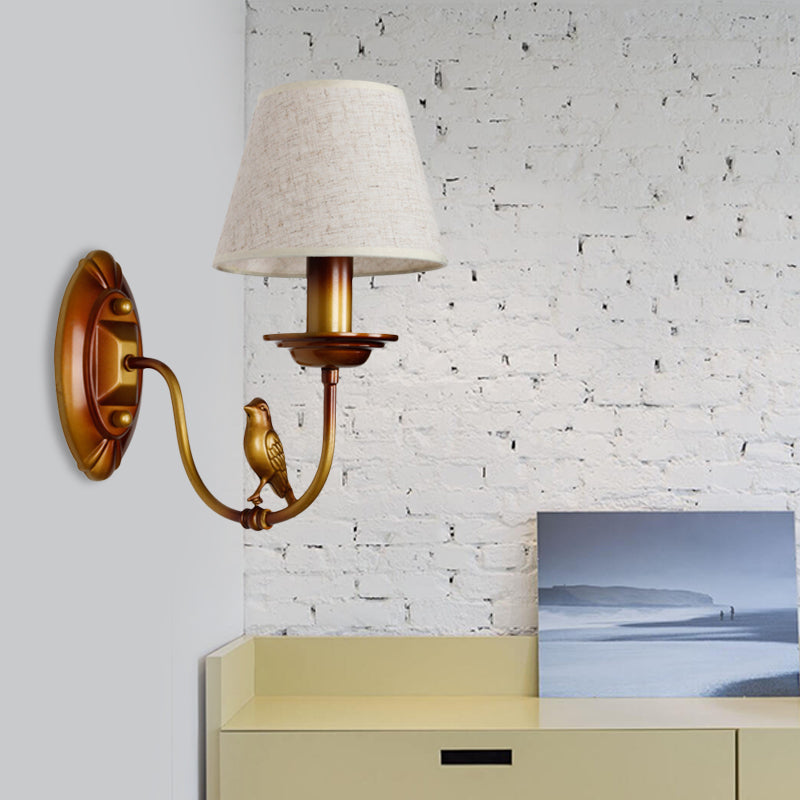 Skørter | Candle Holder Metal Wall Lamp Classic 1 Light Corridor Wall Lamp in Brass with/without Shade