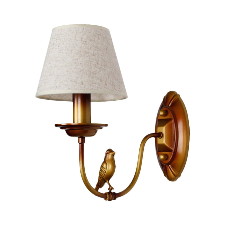 Skørter | Candle Holder Metal Wall Lamp Classic 1 Light Corridor Wall Lamp in Brass with/without Shade