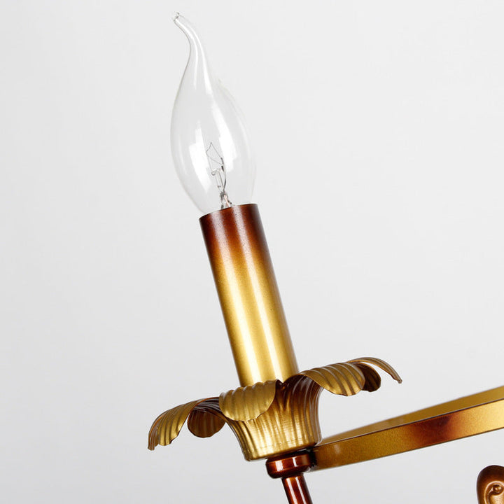 Skørter | Candle Holder Metal Wall Lamp Classic 1 Light Corridor Wall Lamp in Brass with/without Shade