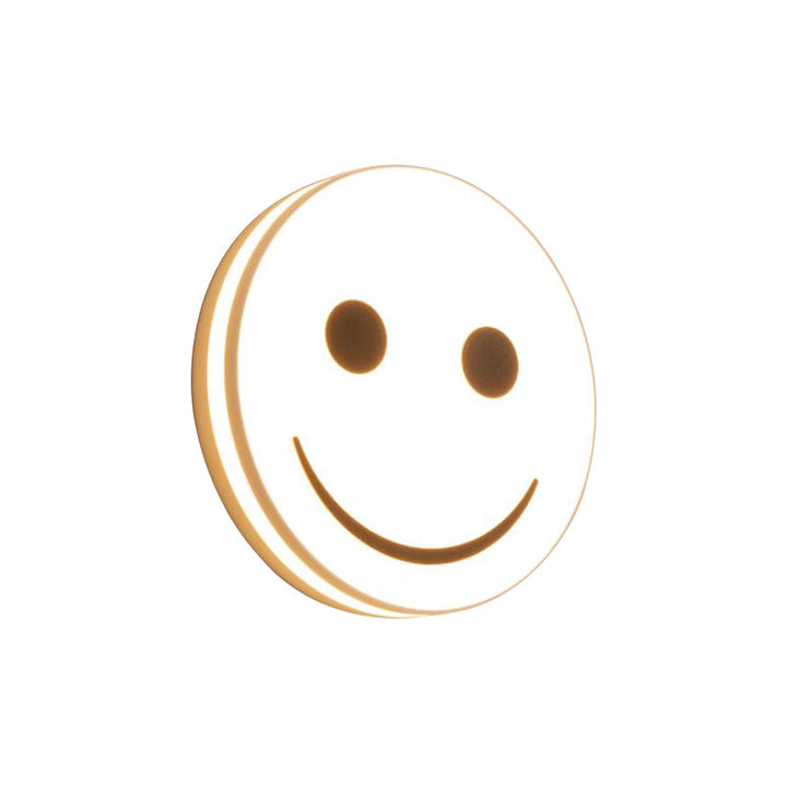 Skørter | Round Surface Light with Smile Emoji LED Mini Recessed Lamp with Acrylic Shade
