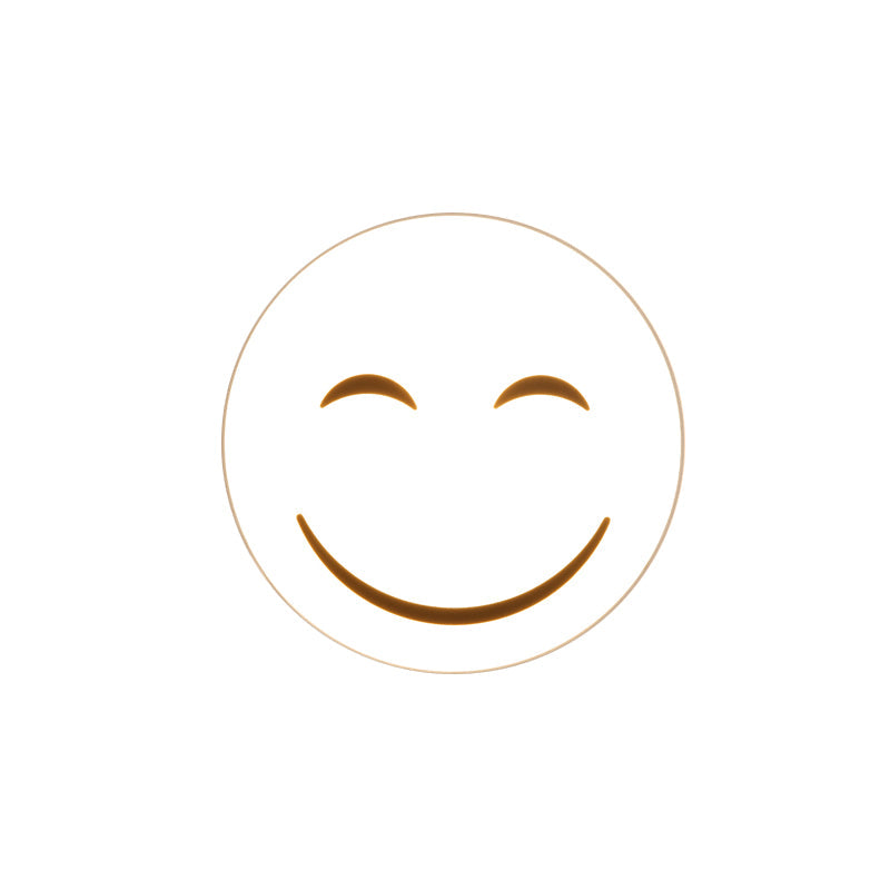 Skørter | Round Surface Light with Smile Emoji LED Mini Recessed Lamp with Acrylic Shade