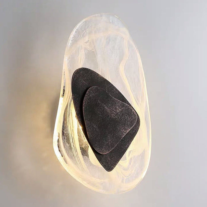 Skørter | Modern Nordic Wall Lamp 1 Light Glass Wall Mount Lighting Light Luxury Wall Lamp for Bedroom