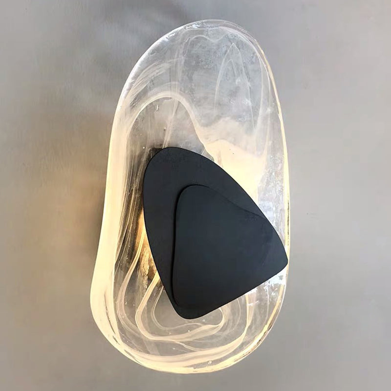 Skørter | Modern Nordic Wall Lamp 1 Light Glass Wall Mount Lighting Light Luxury Wall Lamp for Bedroom