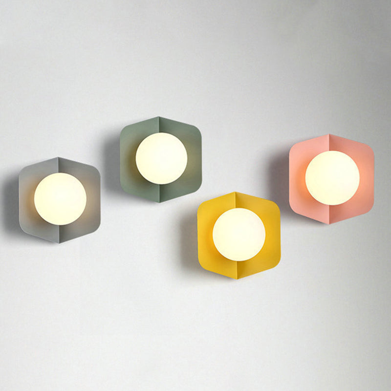Skørter | Macaroon Metal Wall Lamp Indoor Decoration Nordic Modern Style LED Light