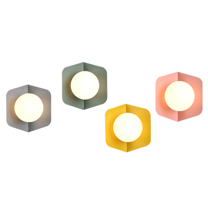 Skørter | Macaroon Metal Wall Lamp Indoor Decoration Nordic Modern Style LED Light