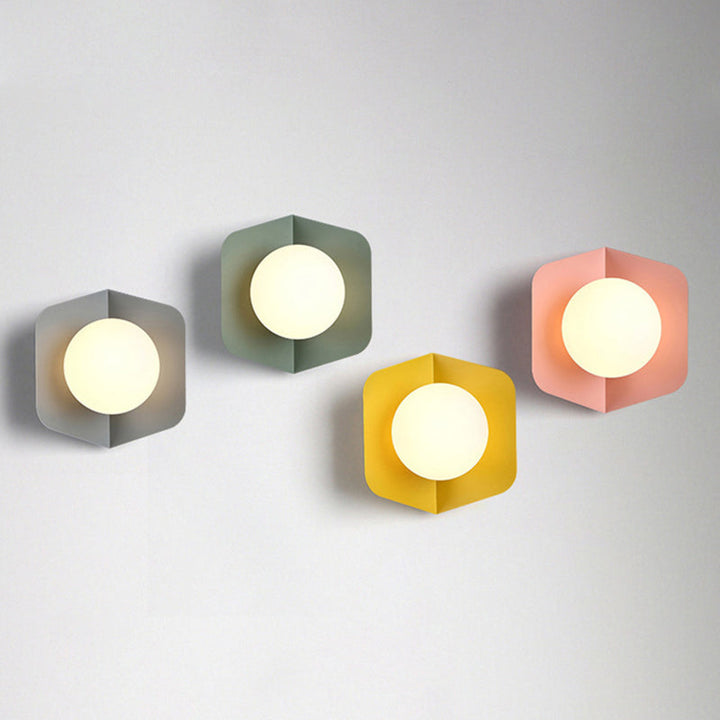 Skørter | Macaroon Metal Wall Lamp Indoor Decoration Nordic Modern Style LED Light