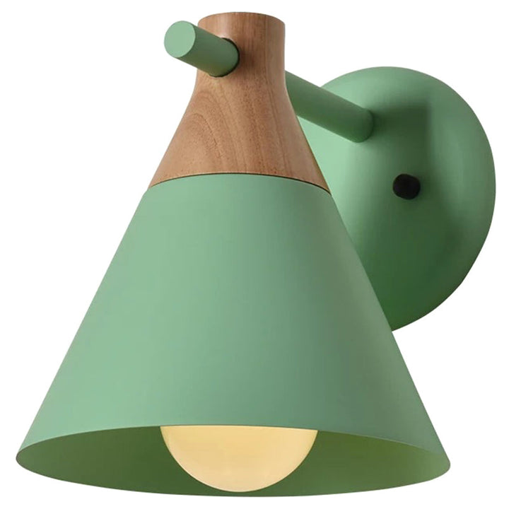 Skørter | Macaroon Nordic Solid Wood Wall Lamp Fixture Metal Wall Mounted Sconces Lights