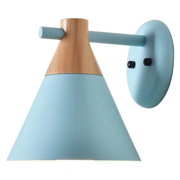 Skørter | Macaroon Nordic Solid Wood Wall Lamp Fixture Metal Wall Mounted Sconces Lights