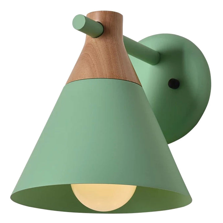 Skørter | Macaroon Nordic Solid Wood Wall Lamp Fixture Metal Wall Mounted Sconces Lights