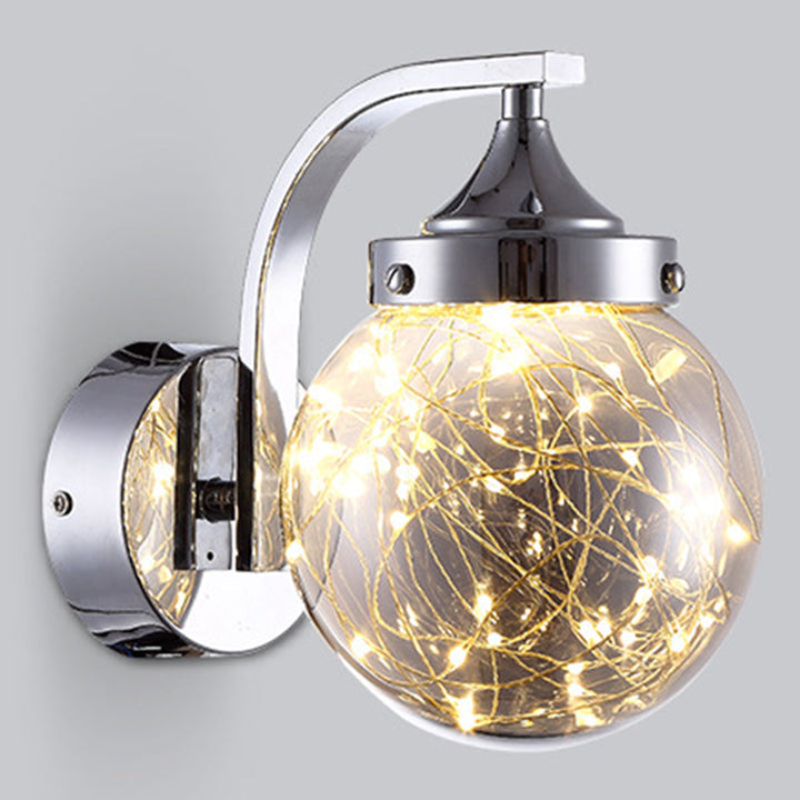 Lisslune | Creative Wall Light Spherical Shape Creative Star Lamp Warm Light for Bedroom