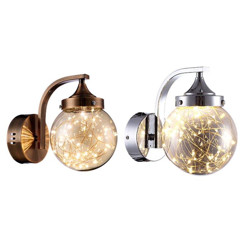 Lisslune | Creative Wall Light Spherical Shape Creative Star Lamp Warm Light for Bedroom