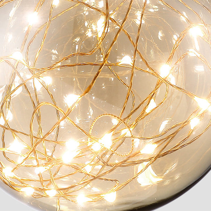 Lisslune | Creative Wall Light Spherical Shape Creative Star Lamp Warm Light for Bedroom