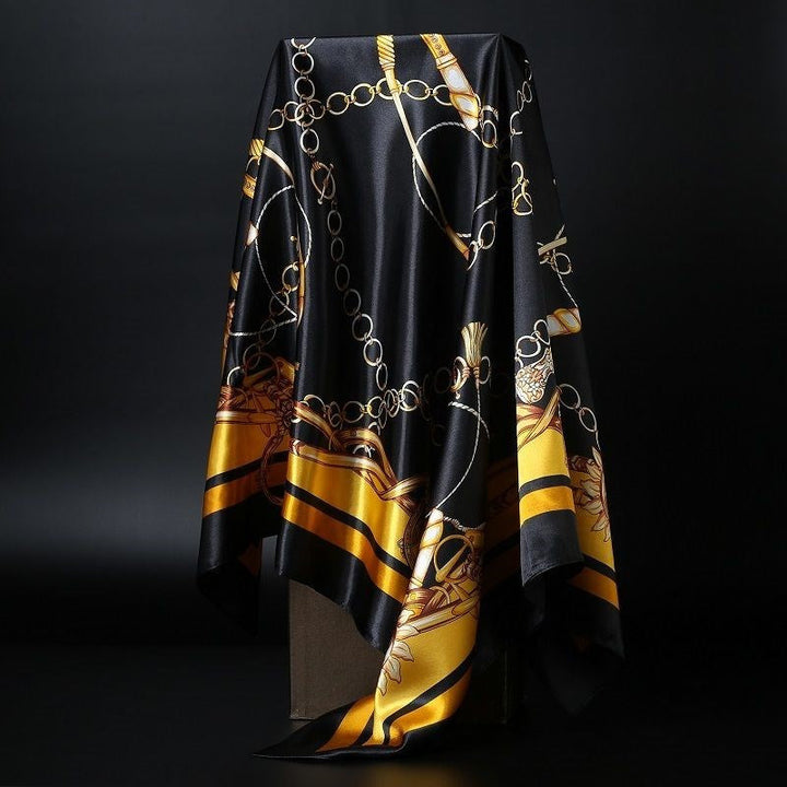 Lisslune | Large square scarf Simulation silk scarf All-match scarf Scarf