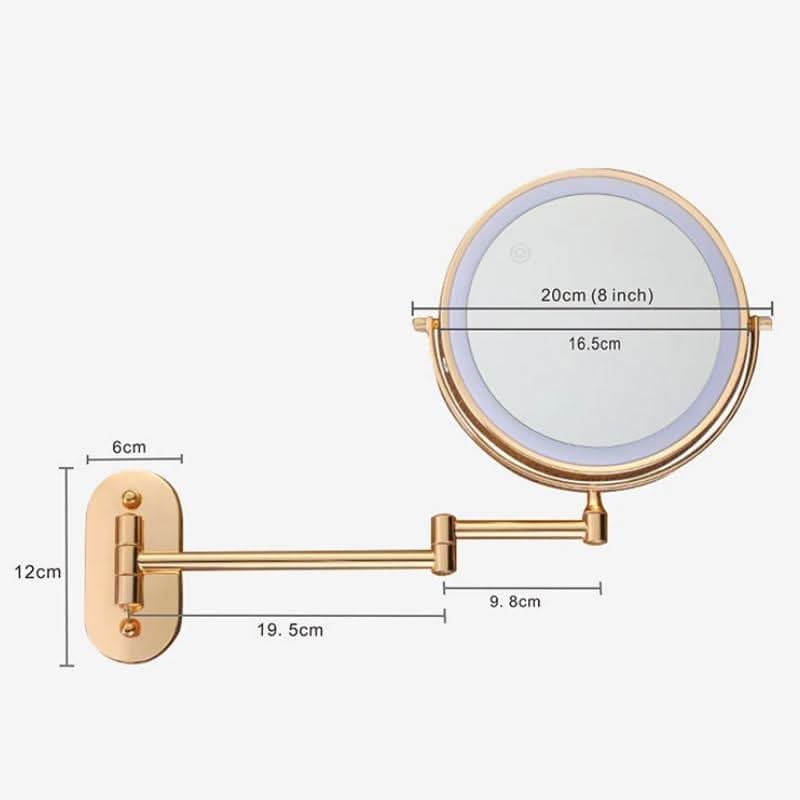 Lisslune | LUXMIRROR – Deluxe Golden Makeup Mirror