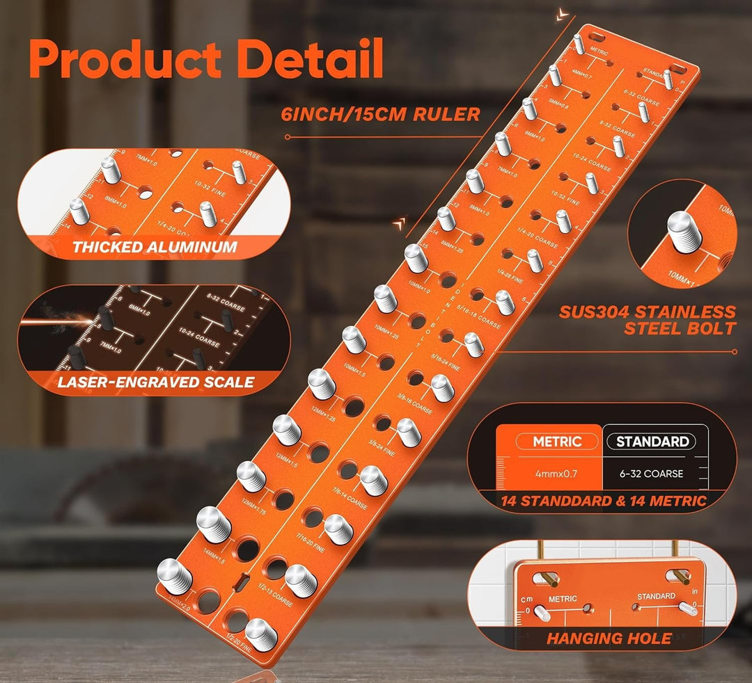 Lisslune | Nut and Bolt Thread Checker