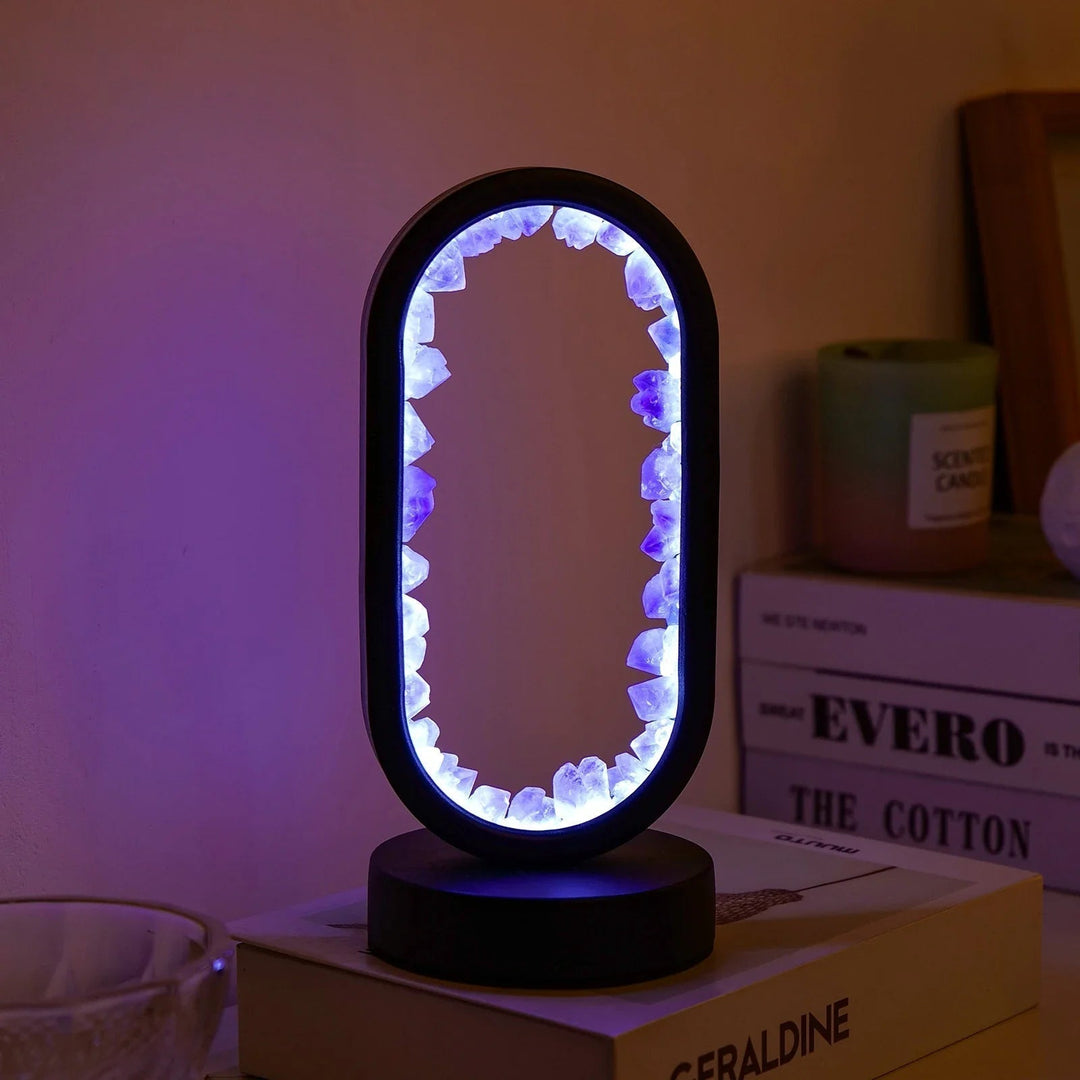 Lisslune | CrystalGlow – Handmade amethyst atmospheric lamp for relaxation and peace