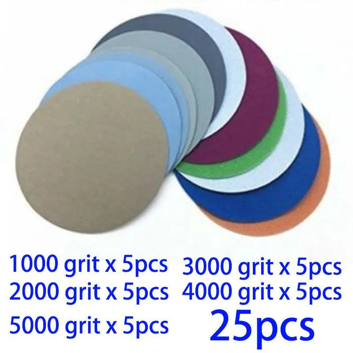 Lisslune | 25-piece Premium Sanding Pad Kit for Expert Woodworking Finishing