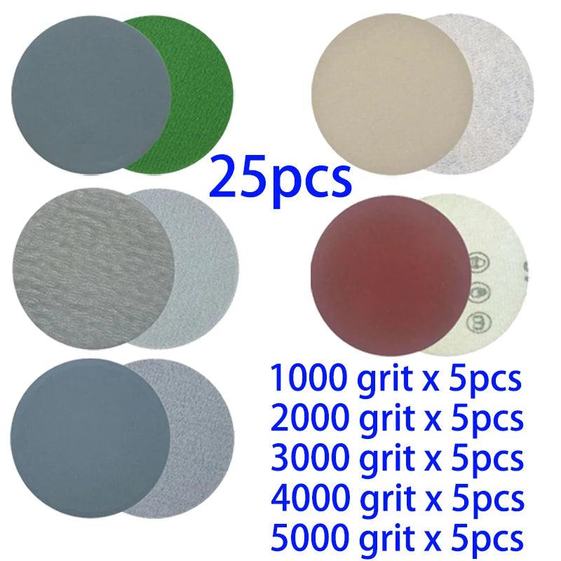 Lisslune | 25-piece Premium Sanding Pad Kit for Expert Woodworking Finishing