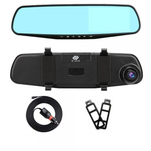 Lisslune | SafeMirror HD Rearview Mirror with Dashcam – 1080p, Motion Detection & Wide Angle
