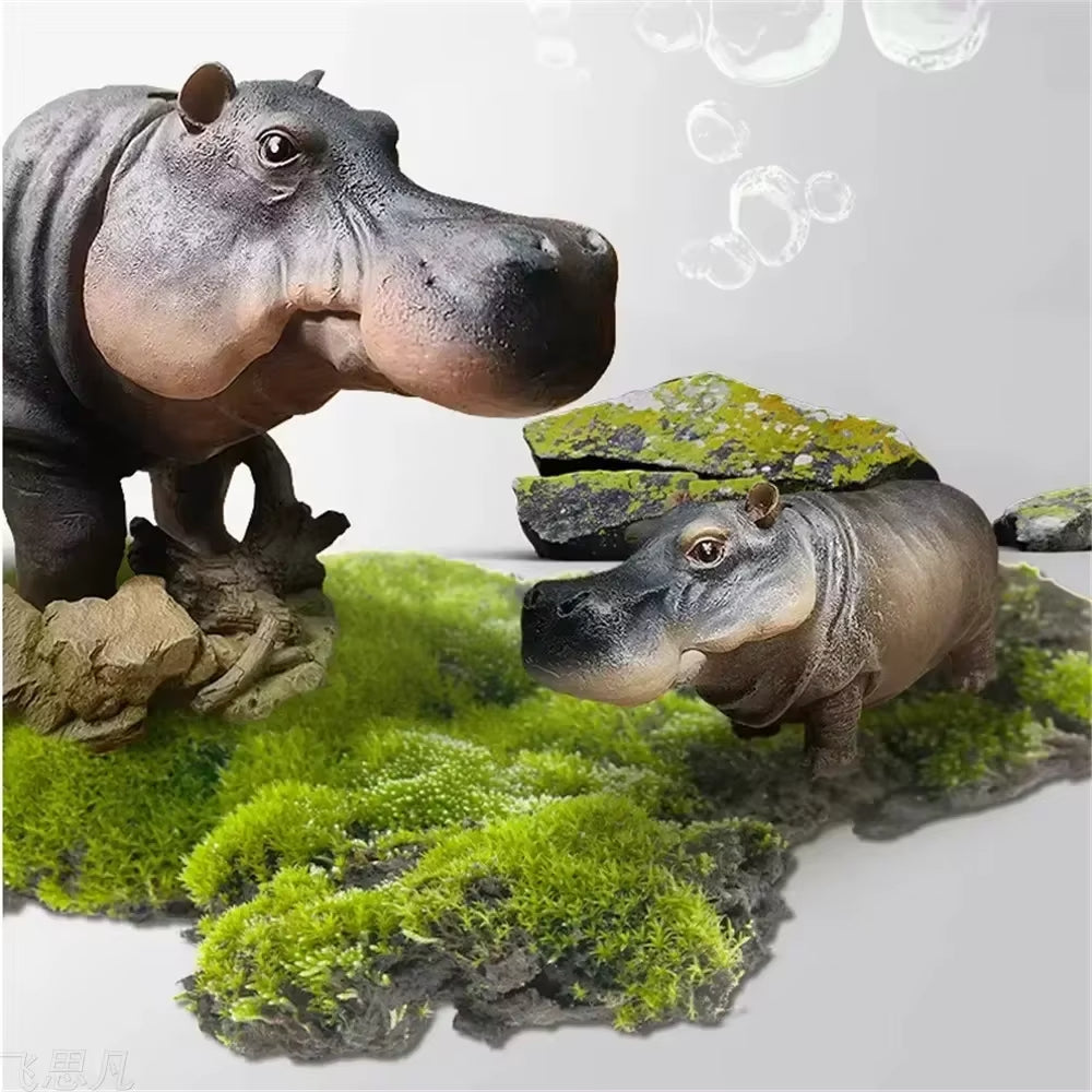 Lisslune | Mini Hippo Decorative Fish Tank Air Bubbler