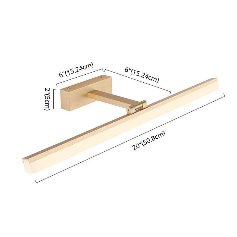 Lisslune | Modern Style Arm LED Wall-Mounted Cosmetic Lighting Metal Simple Bathroom Cosmetic Wall Light