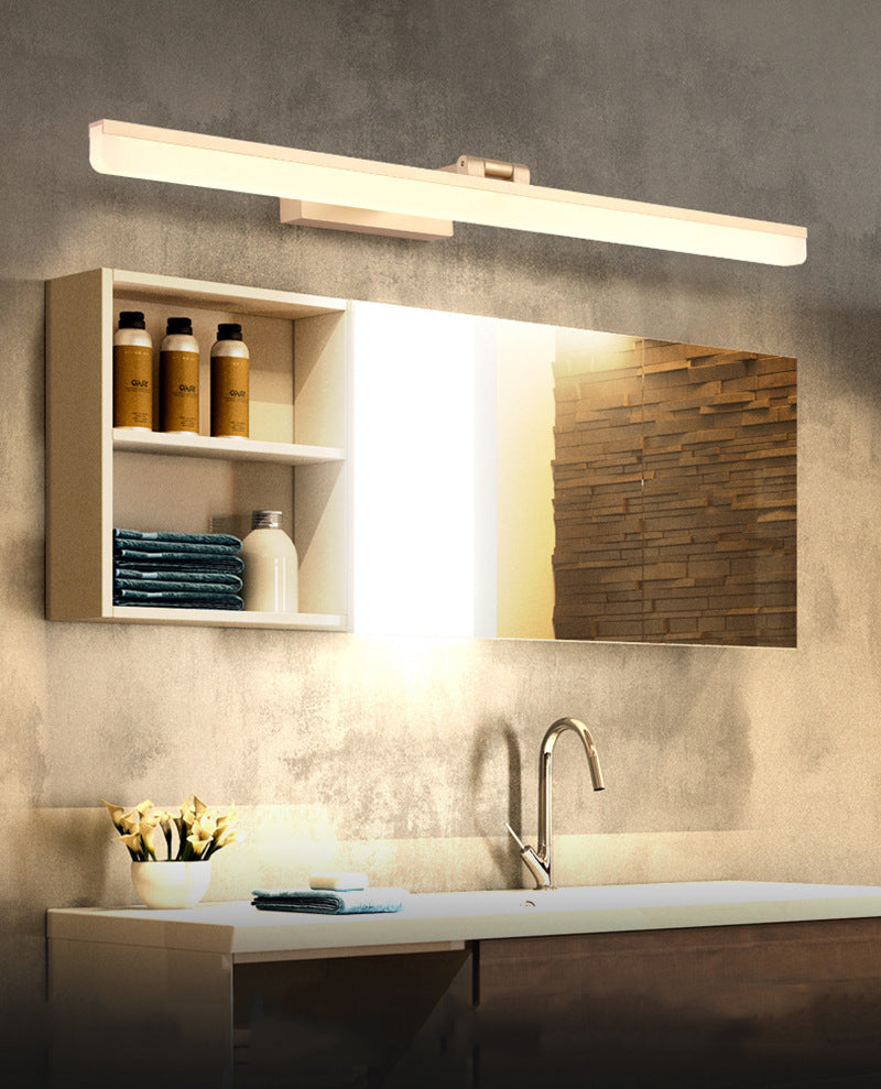 Lisslune | Modern Style Arm LED Wall-Mounted Cosmetic Lighting Metal Simple Bathroom Cosmetic Wall Light