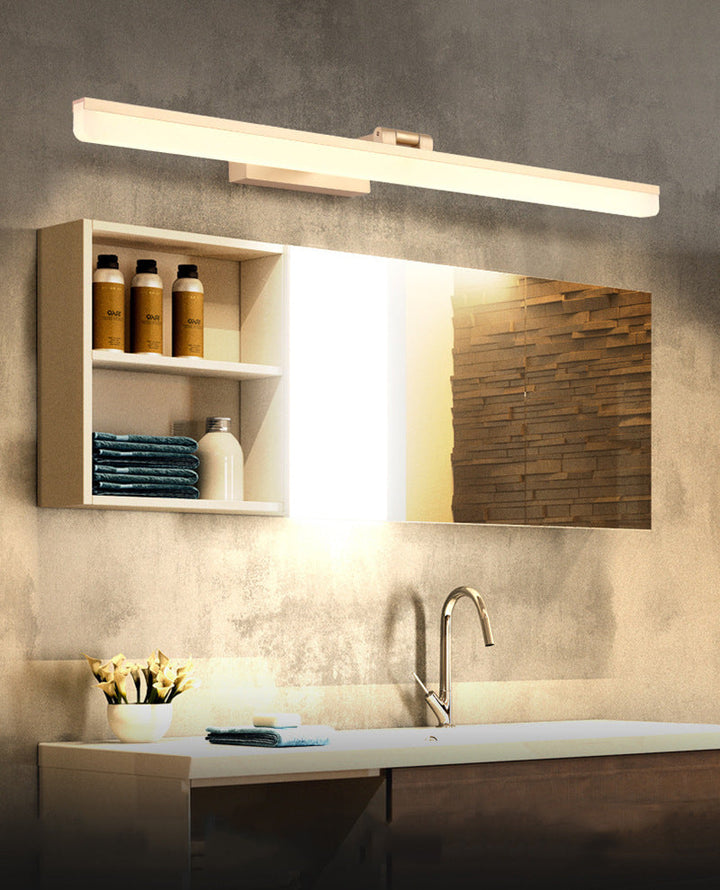 Lisslune | Modern Style Arm LED Wall-Mounted Cosmetic Lighting Metal Simple Bathroom Cosmetic Wall Light