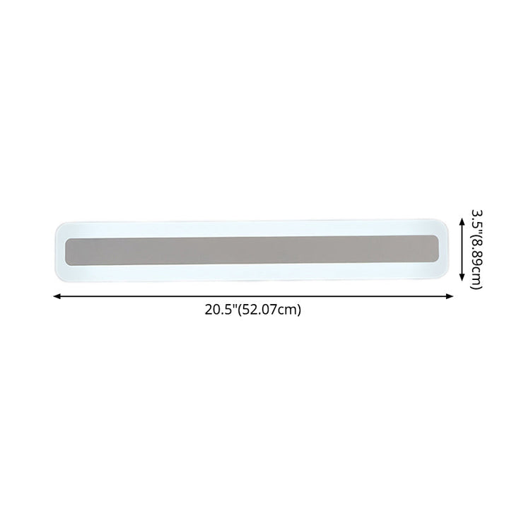 Lisslune | Modern Style Acrylic LED Mirror Lighting Waterproof and High Brightness Mirror Light for Bathroom