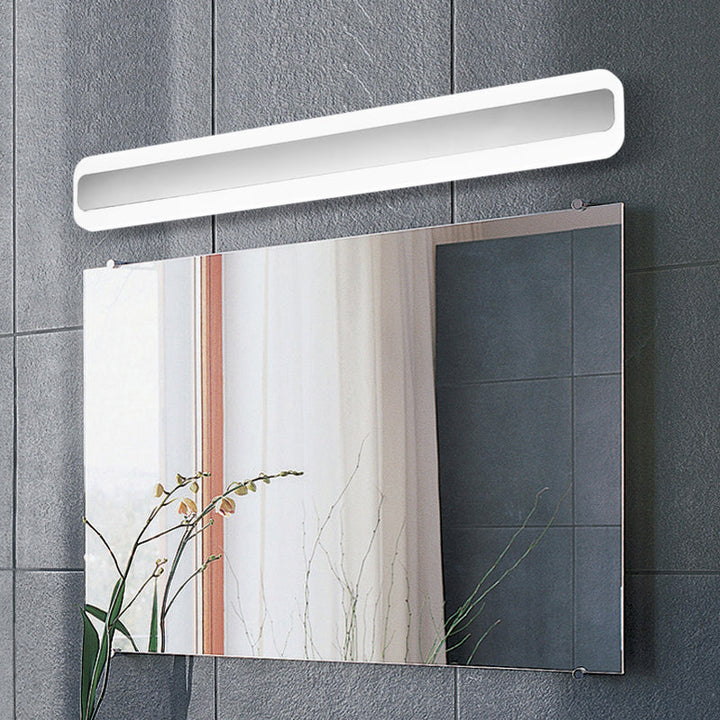 Skørter | Rectangular Acrylic LED Wall Mounted Lighting Fixture Nordic Waterproof Vanity Wall Lamp for Bathroom