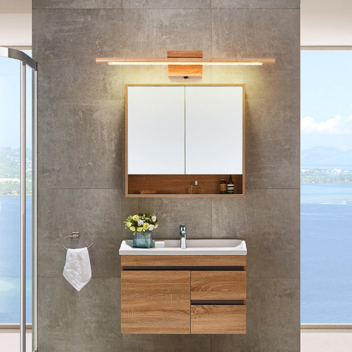 Lisslune | Wood LED Wall-Mounted Lighting Simplicity Residence Wall Lamp Lights for Bathroom
