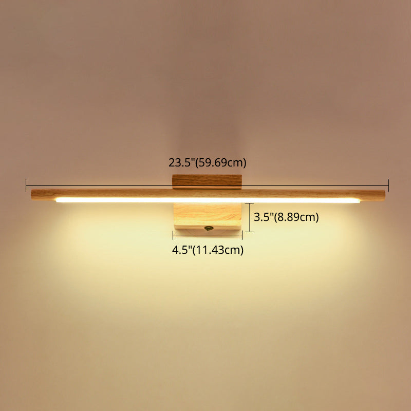 Lisslune | Wood LED Wall-Mounted Lighting Simplicity Residence Wall Lamp Lights for Bathroom