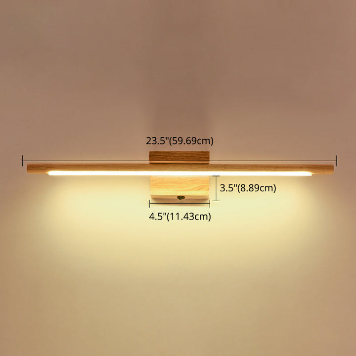 Lisslune | Wood LED Wall-Mounted Lighting Simplicity Residence Wall Lamp Lights for Bathroom