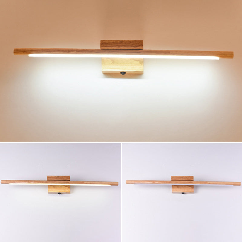 Lisslune | Wood LED Wall-Mounted Lighting Simplicity Residence Wall Lamp Lights for Bathroom