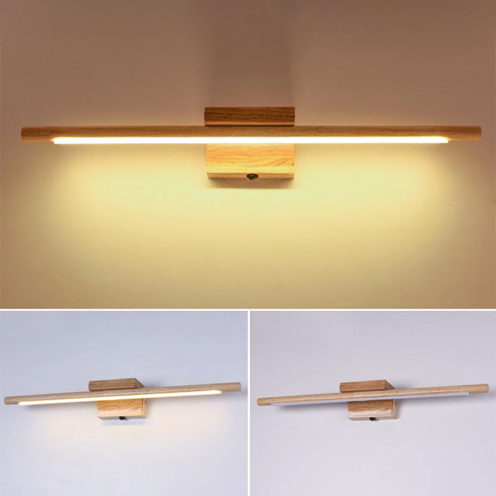 Lisslune | Wood LED Wall-Mounted Lighting Simplicity Residence Wall Lamp Lights for Bathroom
