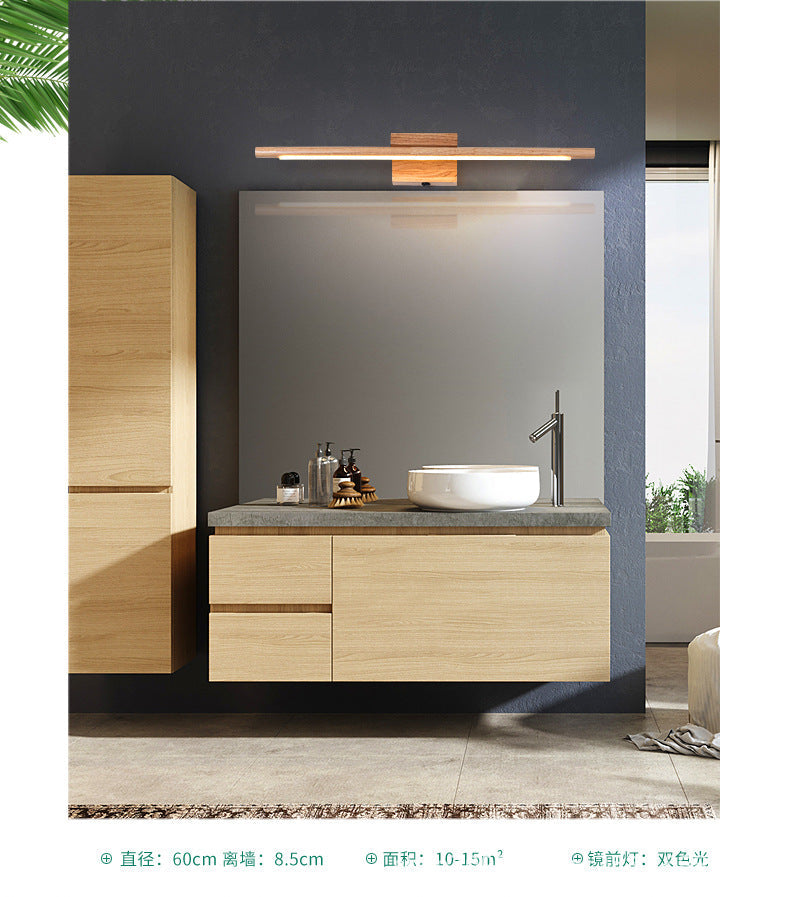 Lisslune | Wood LED Wall-Mounted Lighting Simplicity Residence Wall Lamp Lights for Bathroom