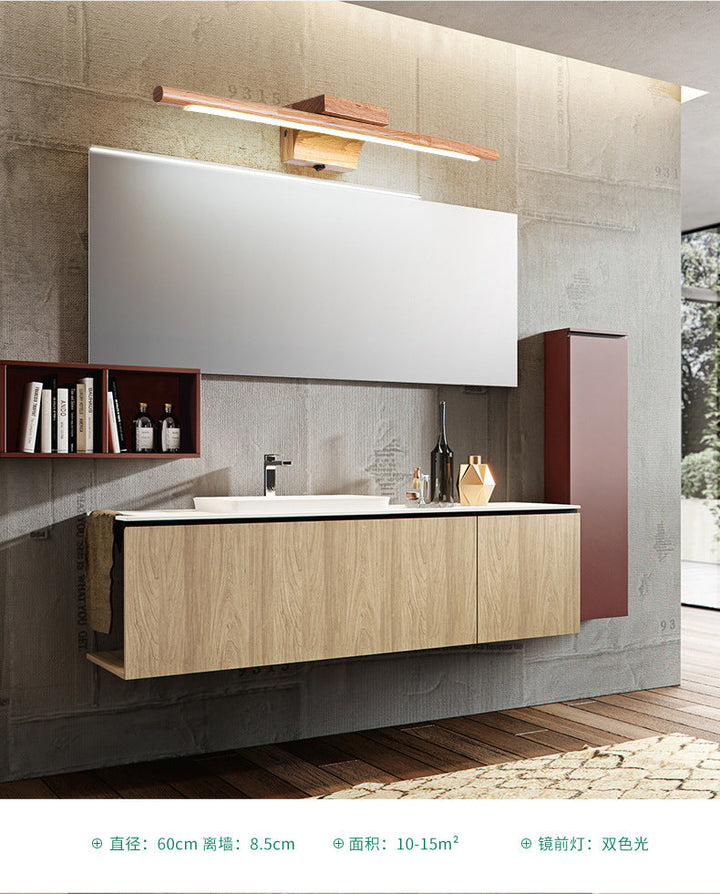 Lisslune | Wood LED Wall-Mounted Lighting Simplicity Residence Wall Lamp Lights for Bathroom