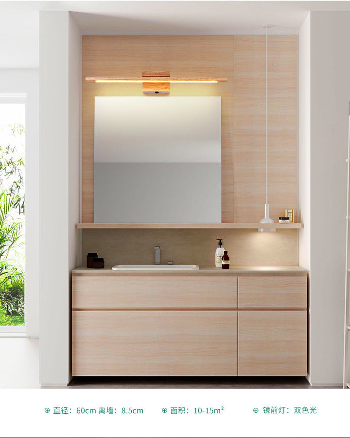 Lisslune | Wood LED Wall-Mounted Lighting Simplicity Residence Wall Lamp Lights for Bathroom