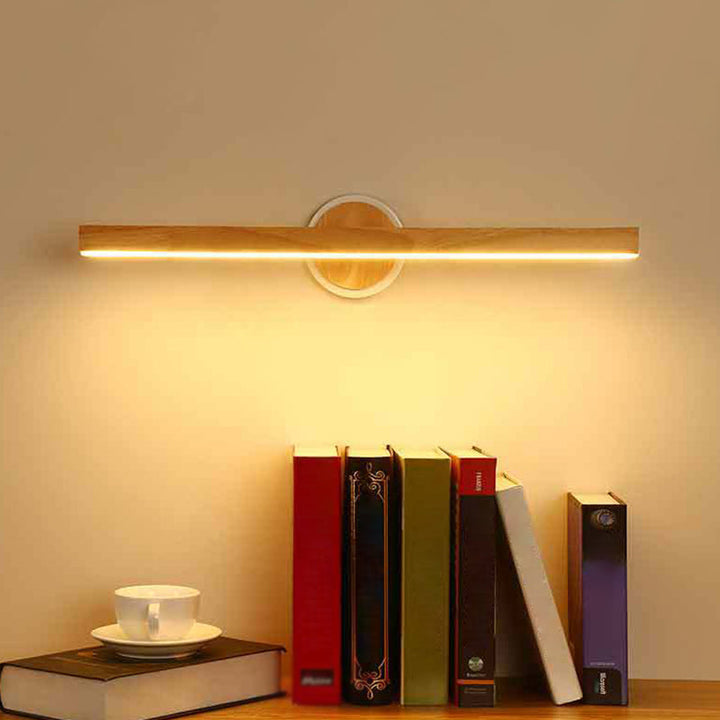 Skørter | Nordic LED Wall Lights Simplicity Modern Wood Vanity Wall Light for Bathroom