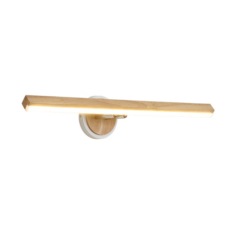Skørter | Nordic LED Wall Lights Simplicity Modern Wood Vanity Wall Light for Bathroom