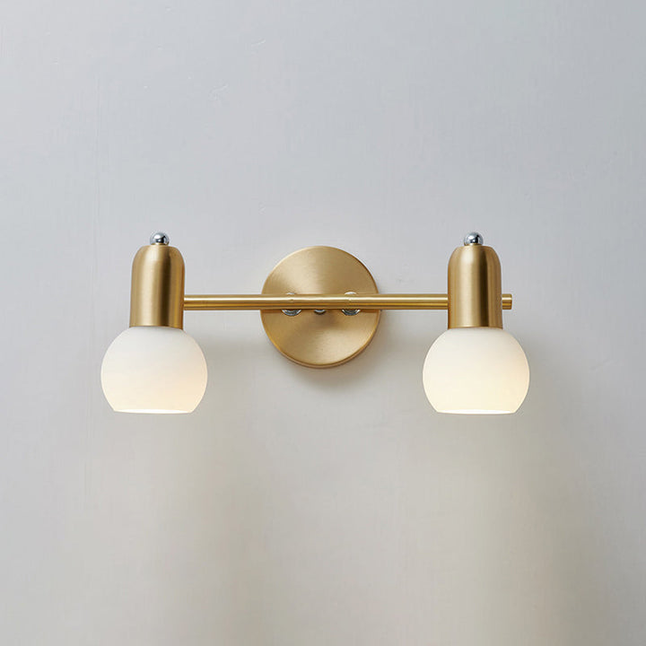Lisslune | Nordic Luxury Metal Cosmetic Mirror Downlight Bathroom Cosmetic Lighting in Glass Shade