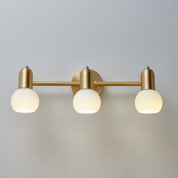 Lisslune | Nordic Luxury Metal Cosmetic Mirror Downlight Bathroom Cosmetic Lighting in Glass Shade
