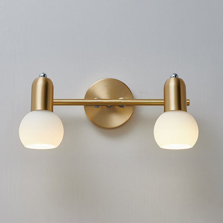 Lisslune | Nordic Luxury Metal Cosmetic Mirror Downlight Bathroom Cosmetic Lighting in Glass Shade