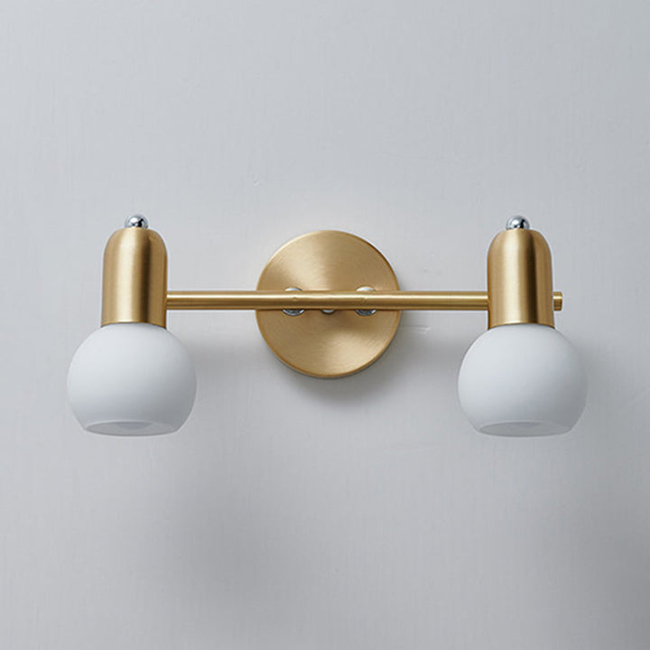 Lisslune | Nordic Luxury Metal Cosmetic Mirror Downlight Bathroom Cosmetic Lighting in Glass Shade