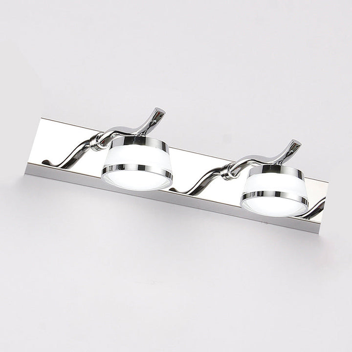 Lisslune | Modern LED Crystal Makeup Mirror Lighting Stainless Steel Bathroom Makeup Wall Lights