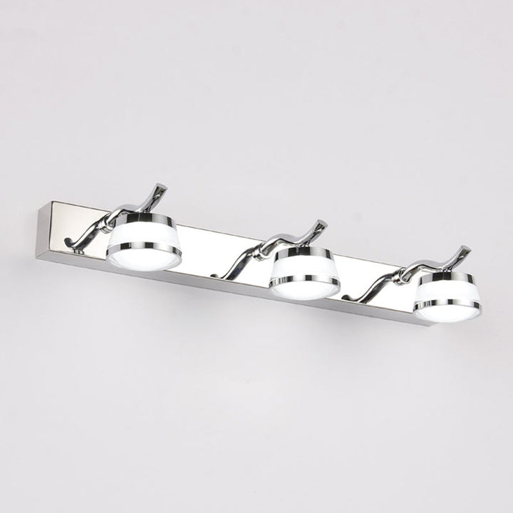 Lisslune | Modern LED Crystal Makeup Mirror Lighting Stainless Steel Bathroom Makeup Wall Lights