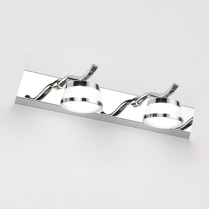 Lisslune | Modern LED Crystal Makeup Mirror Lighting Stainless Steel Bathroom Makeup Wall Lights