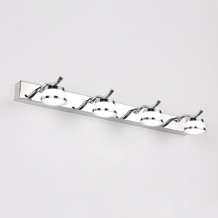 Lisslune | Modern LED Crystal Makeup Mirror Lighting Stainless Steel Bathroom Makeup Wall Lights